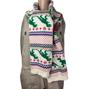 ModCloth Rawr Ambition Whimsical Dinosaur T-Rex Scarf Vintage Style